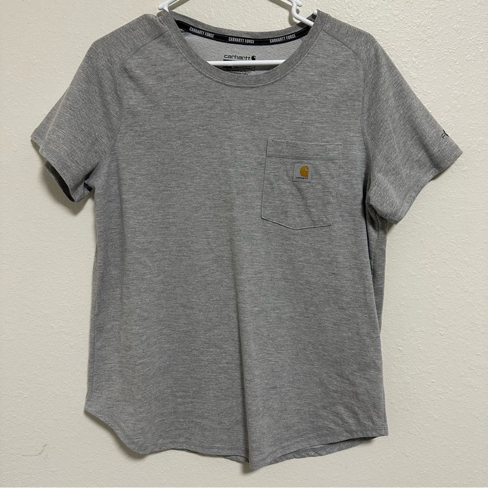 Men’s Gray Carhartt Force Relaxed T Shirt Size Large
